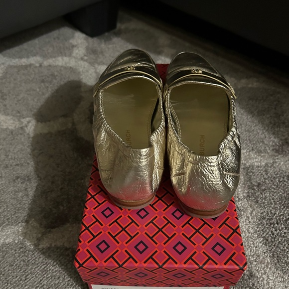 Tory Burch gold flats - Picture 3 of 5